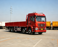 Camion de transport de marchandises à paroi latérale de 9,5 m, 8x4 Shacman M3000 350 CV pour la logistique de construction et le transport de marchandises en vrac