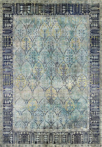 Adiva 20ft Jacquard tejido patrón geométrico hogar hecho a máquina alfombra turca lavable poliéster algodón respaldo antideslizante Goma - Product Image 3