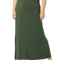 Servicio OEM, Falda Elegante Informal para Mujer, Color Sólido, Cintura Alta, Largo hasta el Tobillo, Secado Rápido, Transpirable, MOQ Bajo