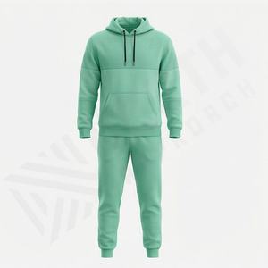 Chándal Deportivo Ligero de Algodón para Hombre, Diseño de Invierno con Capucha Alta, Impresión de Logotipo Personalizado, Fácil de Lavar, Ropa Deportiva Nueva - Product Image 1