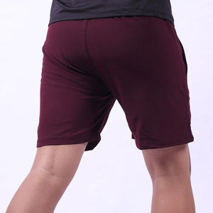 Color granate con bolsillo lateral Buen proveedor Hecho en Pakistán Material ligero suave al tacto Hombres Ropa exterior Gimnasio Pantalones cortos de entrenamiento - Product Image 2