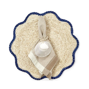 2025 vente chaude assiettes de chargeur de jonc de mer naturel personnaliser tailles variété de couleurs napperon en rotin fait à la main pour la décoration de Table - Product Image 1
