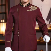 Tenues d'hiver pour adultes, uniformes de portier et de gardien d'hôtel, unisexes, manches courtes, matériau KAKI, bienvenues pour les hôtels du Vietnam TUYET