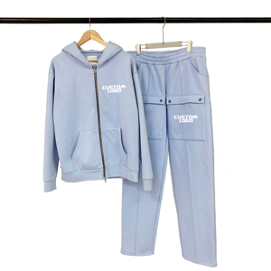 Survêtement avec appliques en polaire sur mesure Streetwear à la mode pour hommes Survêtement surdimensionné pour hommes Pantalon de survêtement et sweat à capuche pour hommes - Product Image 1