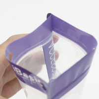 Sacs en plastique PE transparents imprimés sur mesure, qualité alimentaire, avec fermeture éclair, pour aliments pour bébés, chewing-gum, OEM, ODM, vente en gros