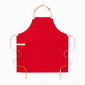 Tablier de cuisine en cuir à couverture intégrale avec fermeture à pression et manches courtes pour les barmans, utilisation en restaurant et bar (unisexe) - Product Image 2