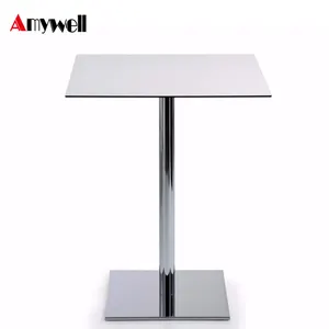 Amywell新设计白色15毫米防水紧凑型hpl圆桌