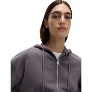 Nouveau style d'hiver, sweat à capuche zippé pour femme, coupe ample, style streetwear, double poche, sweat à capuche ample pour femme - Product Image 3