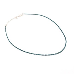Cuenta de Rondelle facetada de Diamante Azul personalizada AAA + collar de cuentas chapado en oro fino Vintage para regalos de cumpleaños al por mayor - Product Image 1