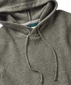 Suéter de punto de algodón con capucha de peso pesado para hombres Ecológico a prueba de viento con diseño de cremallera Suéter transpirable - Product Image 3