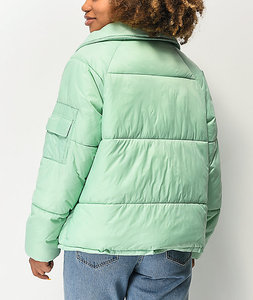 Chaqueta Acolchada Cortavientos de Alta Calidad para Mujer, Personalizable, para Invierno, Estilo Urbano Informal, Unisex, Chaqueta de Burbujas para Adultos - Product Image 4