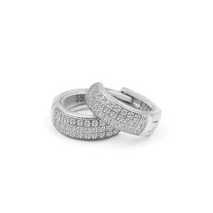 Pendientes de Aro y Colgantes Zarkan Trendy, Triple Línea, Plata Pura Sólida con Baño de Oro, con Perlas/Diamantes de Aleación, Ideales para Fiestas y Regalos - Product Image 1