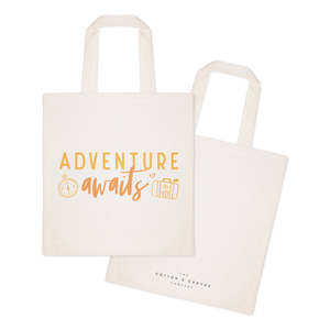 L'aventure vous attend : Sac fourre-tout en toile de coton pour femme, idéal pour les sorties excitantes - Product Image 2