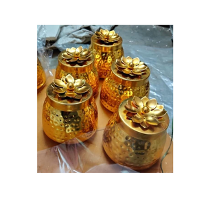 ชามทองเหลืองชามผลไม้แห้งดีไซน์สวยสำหรับห้องครัวบ้านชามตกแต่งบ้าน - Product Image 3