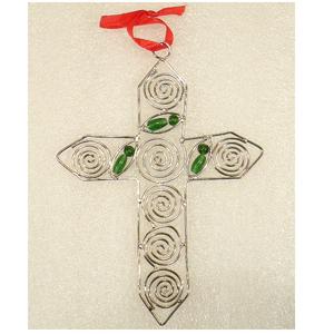 Wall Decor Gold Brass Cross <b>Hanging</b> <b>Ornaments</b> For Christmas Wall <b>Hanging</b> Decor - Product Image 4