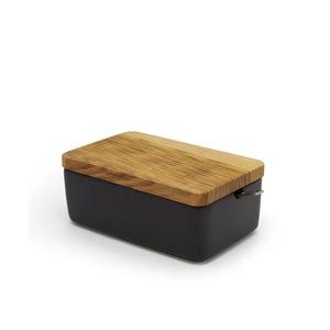 Caja de madera de mango multiusos con tapa de madera Contenedor de almacenamiento de madera hecho a mano Cocina al por mayor - Product Image 6