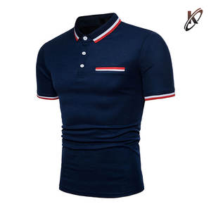 2025 MOQ bajo de manga corta para hombre para camiseta Polo hecha de fábrica con patrón sólido lienzo diseño comprimido precio bajo - Product Image 2