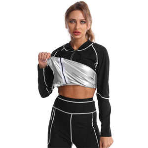 2025 mujeres Shapewear Sauna traje pérdida de peso adelgazamiento chaqueta deportiva pantalones para quemar grasa ropa de gimnasio - Product Image 5