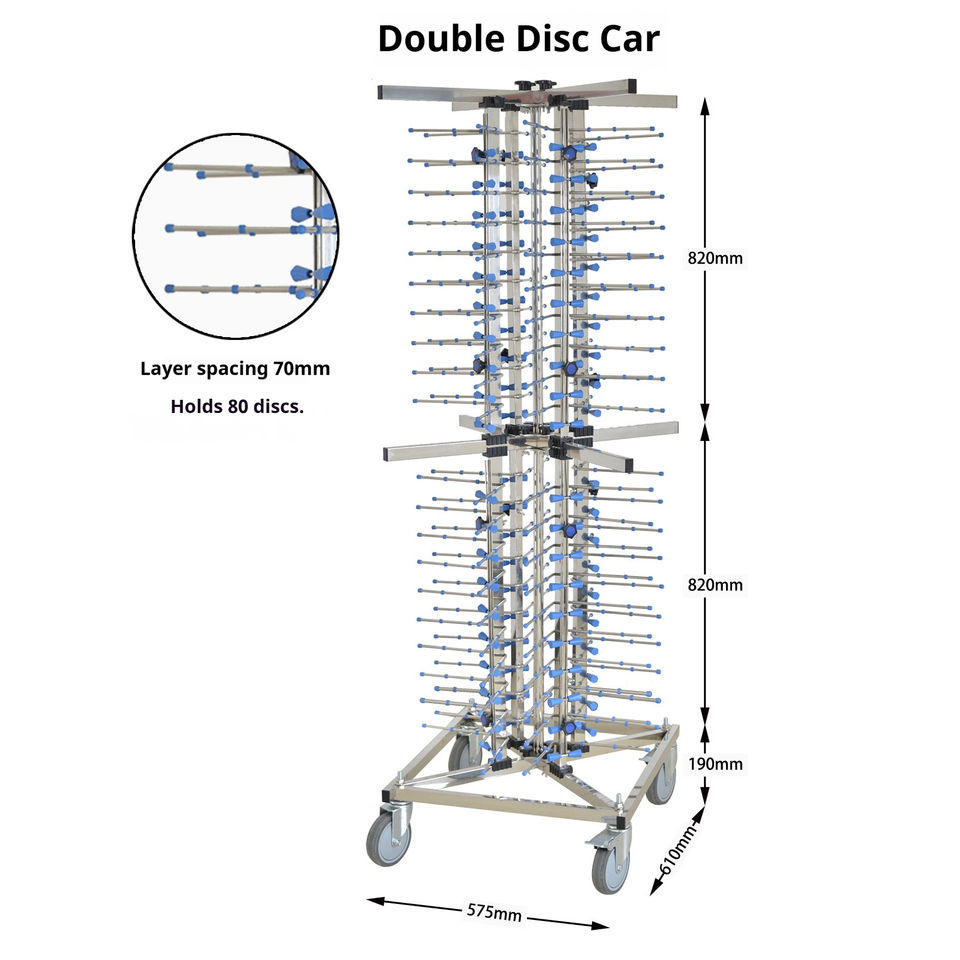Stainless Steel Mobile Plate Rack Trolley Cart for 80 Dish Plates for ...