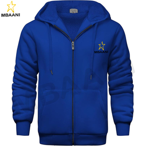 Sudaderas con capucha para hombre Zip Up Sherpa Lined Sudaderas Heavyweight Thick Warm Fleece Chaqueta de invierno. - Product Image 1