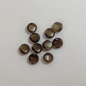 5ชิ้นหินควอทซ์สีควันธรรมชาติ10มม. ทรงกลม Cabochon 13.2 CTS คุณภาพการขาย Iroc สโมคกี้โทแพซคาปพลอยหลวมเรา $6.4สำหรับทุกคน - Product Image 3