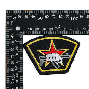 Parche bordado de calidad superior al por mayor, logotipo personalizado, parches bordados tejidos de Color personalizados para planchar para ropa - Product Image 3