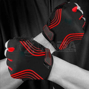 2025 gants de gymnastique demi-doigt support en cuir respirant pour l'entraînement d'haltérophilie de musculation - Product Image 3