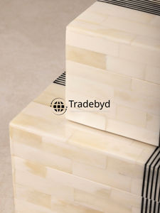 Caja de almacenamiento con incrustaciones de hueso y fregona artística, organizador de joyas hecho a mano, regalo elegante, diseño tradicional decorativo, Tradebyd - Product Image 3