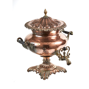 Antique Large Russian Brass <b>Coffee</b> Urn Loubat Antique & Copper 5 Lt Russian Imperial Urn <b>Turkish</b> Brass Hammer Samovar Wholesale - Product Image 5