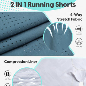 กางเกงขาสั้นผู้ชาย ผ้าเนื้อนุ่ม สวมใส่สบาย กางเกงลำลองสำหรับผู้ชาย ใส่เดินเล่น ออกกำลังกาย วิ่ง ใส่ได้ในฤดูร้อนและกิจกรรมกลางแจ้ง - Product Image 4