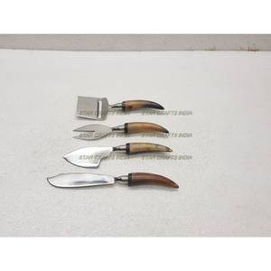 Juego de Cubiertos de Acero Inoxidable de Diseño Atractivo, Juego de 4 Tenedores y Cucharas de Resina con Mango de Piedra Grabada para Bodas - Product Image 4