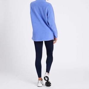 เสื้อกีฬาแขนยาวผ้าโพลีเอสเตอร์สำหรับผู้หญิงเสื้อกีฬาแขนยาวรูดซิปทรงเข้ารูปเสื้อสวมหัวผ้าโพลีเอสเตอร์เสื้อกอล์ฟกลางแจ้งสำหรับฤดูใบไม้ร่วง - Product Image 3