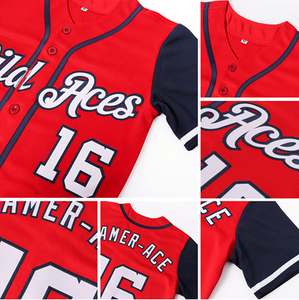 เสื้อเบสบอลสำหรับผู้ชาย เสื้อเชิ้ตติดกระดุมลำลอง แขนสั้น ชุดกีฬาทีม - Product Image 3