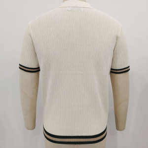 Logo brodé personnalisé, vente en gros de tricots en coton, t-shirt en maille, polo pour homme de haute qualité - Product Image 3