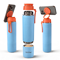 Bouteille d'eau de sport réutilisable en acier inoxydable isolée de 500 ml pour la gym et le fitness, avec couvercle magnétique, idéale pour les compléments pré-entraînement