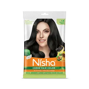 Natural Black Cream Hair Color Rich Bright Long Lasting Hair Color For Ultra Soft Deep Shine 100% Grey Coverage Buy High Quality