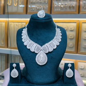 Parures de bijoux fantaisie en alliage plaqué argent - Product Image 5