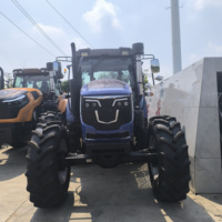 Tracteur agricole 4x4 de 110 CV à cabine, avec chargeur frontal et moteur diesel Weichai - Haute productivité - Vente chaude