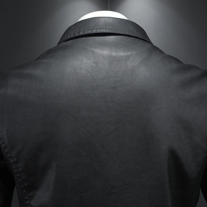 Vente en gros 2025 Veste en cuir de vachette de qualité supérieure pour homme, style vintage, délavée, véritable cuir de qualité supérieure, meilleure mode - Product Image 4