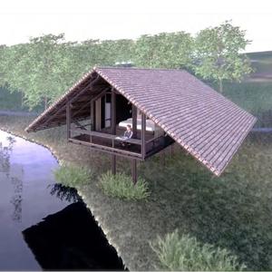 Industriel moderne personnalisé 100% Conception écologique bûches en bois 20FT & 40FT Serres préfabriquées avec garantie de 5 ans pour une utilisation en extérieur - Product Image 4