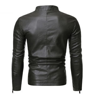 Chaqueta de cuero elegante de alto rendimiento para hombres y diferentes colores disponibles para la chaqueta de cuero de Venta caliente - Product Image 5