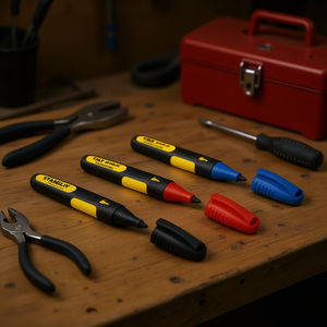 Ensemble de 3 marqueurs permanents Fatmax Xtreme Stanley, ensemble d'outils multifonctions avec 12 pièces - Product Image 3