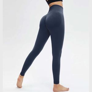 Mallas de Yoga sin costuras para mujer, pantalones de Fitness de cintura alta, ropa deportiva de entrenamiento de gimnasio, pantalones de Yoga activos elásticos con Control de barriga - Product Image 2