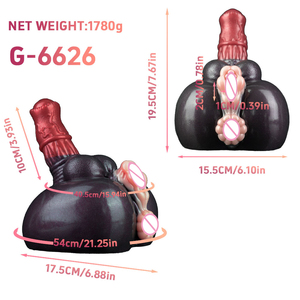 Männlicher Masturbator mit Realistischem Tier-Pferde-Dildo für Männer und Frauen, Weicher Dehnbarer Onahole Taschenmuschi Stroker Sexspielzeug - Product Image 6