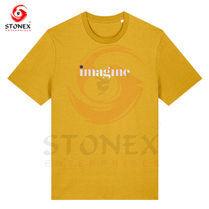 Camisetas de alta calidad 100% algodón negro escribir Stock impreso logotipo personalizado camisas hombre Camisetas en blanco para hombres - Product Image 5