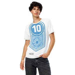 T-shirt in jersey compresso da uomo - Stampa digitale a tinta unita - Product Image 1