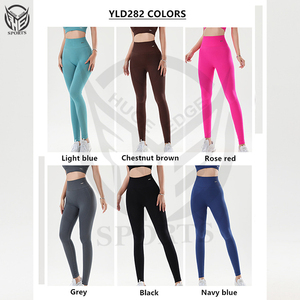 Ropa deportiva de alta calidad, 75% nailon, 25% spandex, leggings de cintura alta para yoga y gimnasio, venta al por mayor para mujer. - Product Image 6