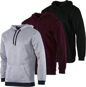 เสื้อฮู้ดกันหนาวของผู้ชายผ้าฝ้ายขนแกะระบายอากาศได้ดี, สินค้ามาใหม่เสื้อมีฮู้ดสำหรับใส่ในฤดูหนาวดีไซน์แบบเย็บปักลาย100% - Product Image 1