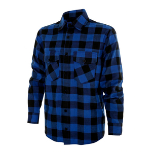 Chemise en flanelle pour homme pour les sorties décontractées Saison printemps Couleur unie 100% coton Respirant Écologique Fermeture boutonnée - Product Image 1