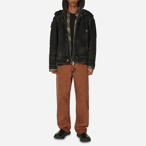 Chaqueta vaquera de invierno para hombre de moda 2025/2026, estilo callejero, logotipo frontal con capucha, costura Premium, versatilidad diaria - Product Image 4